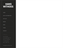Tablet Screenshot of hanswithoos.com